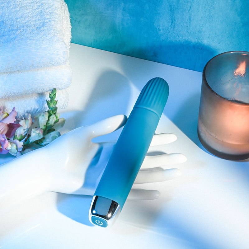 Evolved - super slim - vibrating wand - Product top view  | Flirtybay.com.au